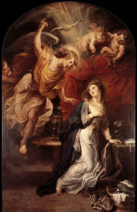 Rubens Annunciation c1628. ������, ����� �����