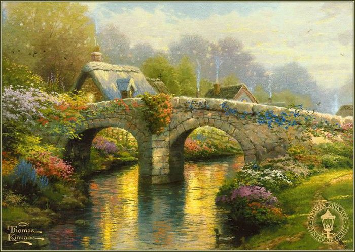 pa ThomasKinkade 12 BlossomBridge.  