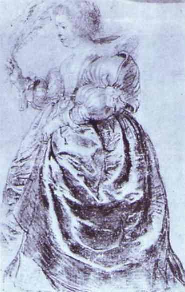 Peter Paul Rubens - Young Woman with an Ostrich Plum. ,  