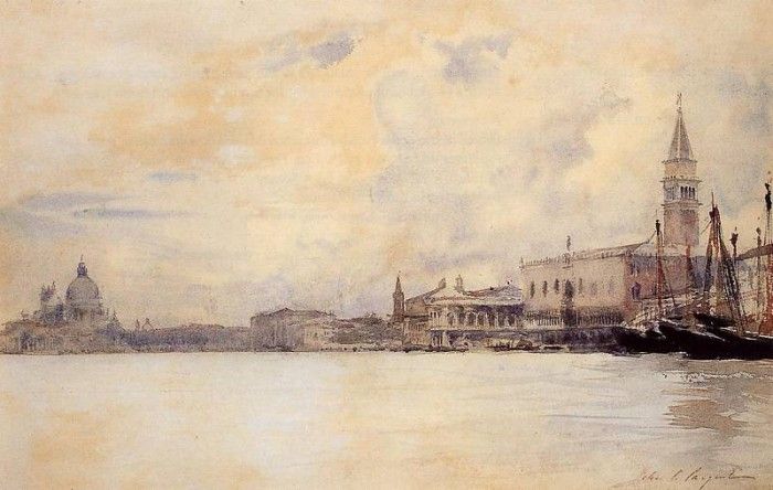 Sargent John Singer The Entrance to the Grand Canal Venice. ,  