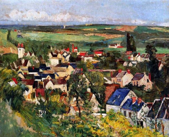 Cezanne Paul View on Auvers Sun. , 