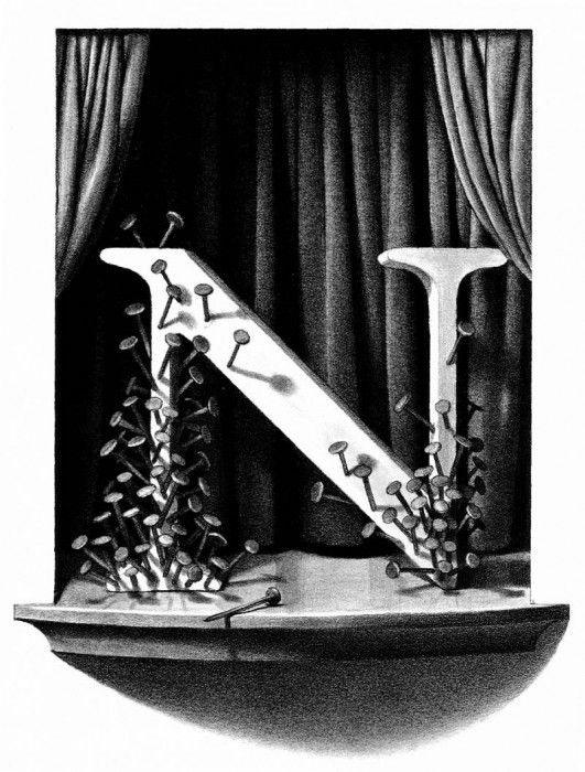 Z 014 The N was Nailed and Nailed Again ChrisVanAllsburg sqs. Allsburg, ���� ���