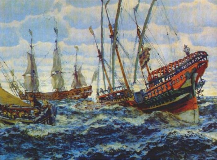 lanceray ships from the age of peter the great 1911. 