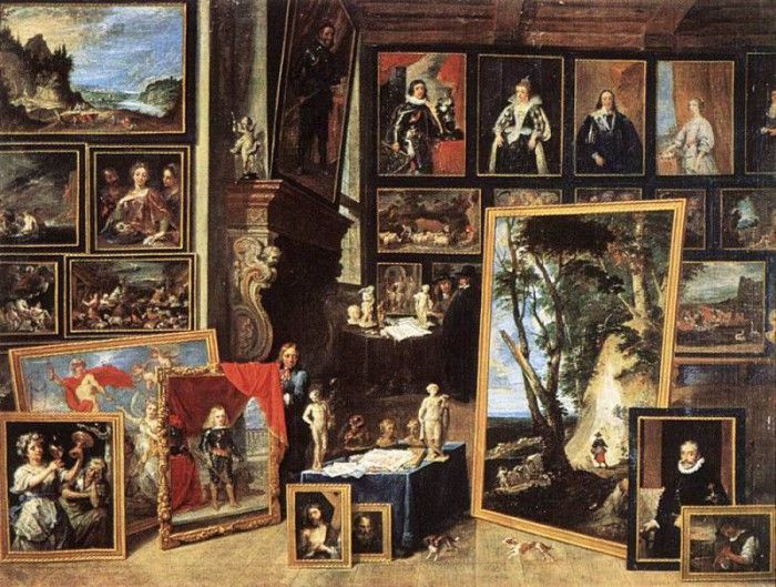 TENIERS David the Younger The Gallery Of Archduke Leopold In Brussels 1641. ,  