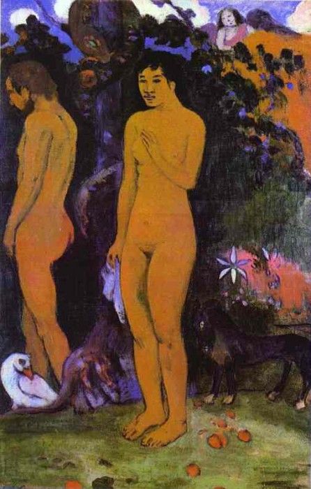 Gauguin - Adam And Eve. , 