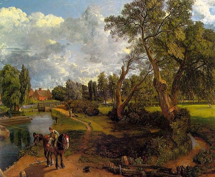 CONSTABLE - FLATFORD MILL, 1817, OIL ON CANVAS.  