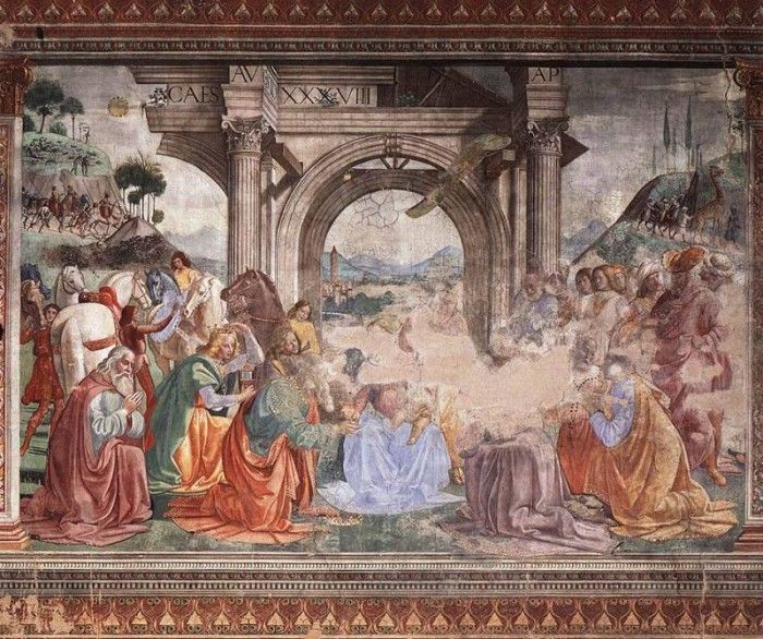 GHIRLANDAIO Domenico Adoration Of The Magi. , 