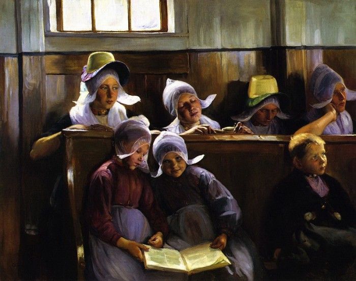 In the Church at Volendam, 1892. , 