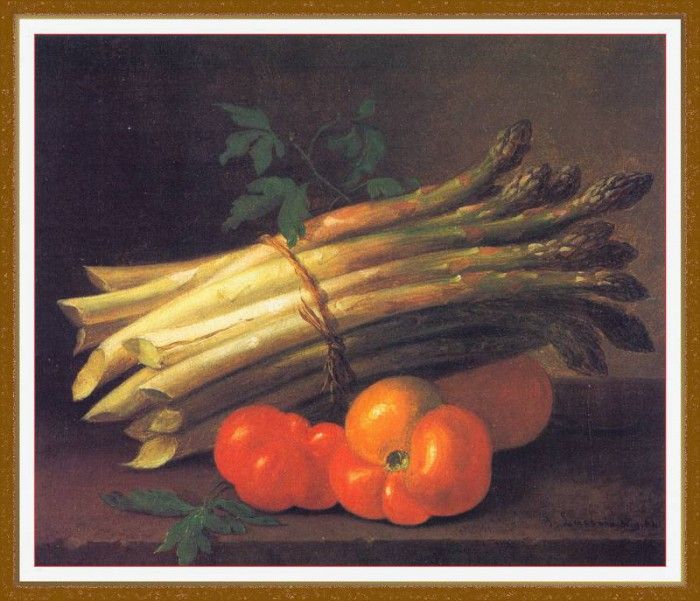 LacroixPaul StillLifewithAsparagusandTomatoes-We. , 