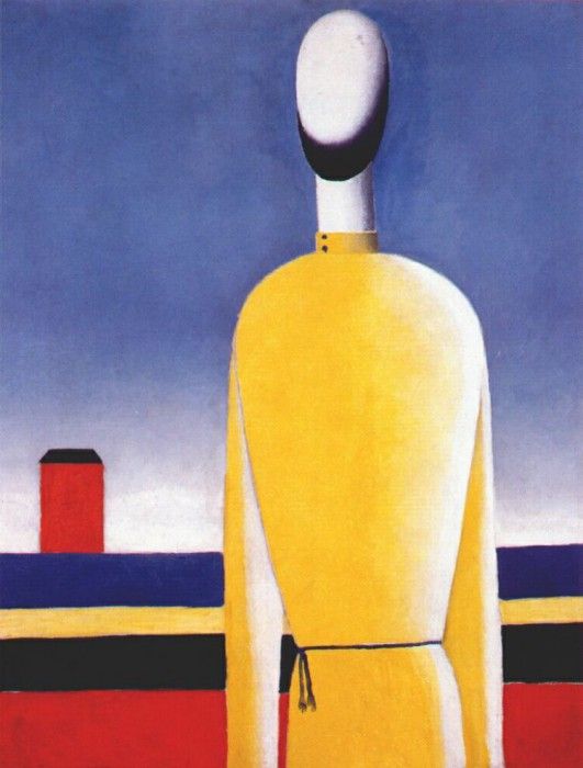 malevich complex premonition (half figure in yellow shirt) 1928-32. , 