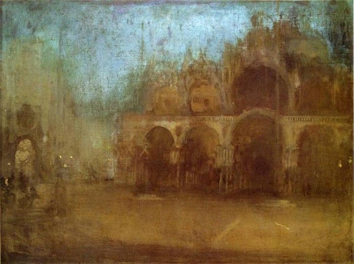 Whistler Nocturne Blue and Gold St Mark-s Venice. ,   