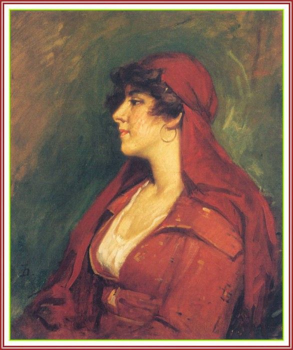 DuveneckFrank LadyinRed-We. Duveneck, 