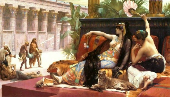 Cleopatra Testing Poisons on Condemned Prisoners 1897. , 