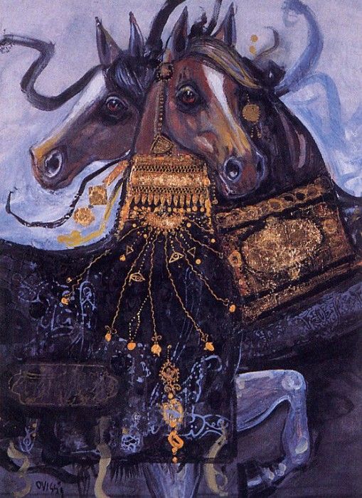 Ovissi, Nasser - Two Arabian Horses (end. Ovissi, 