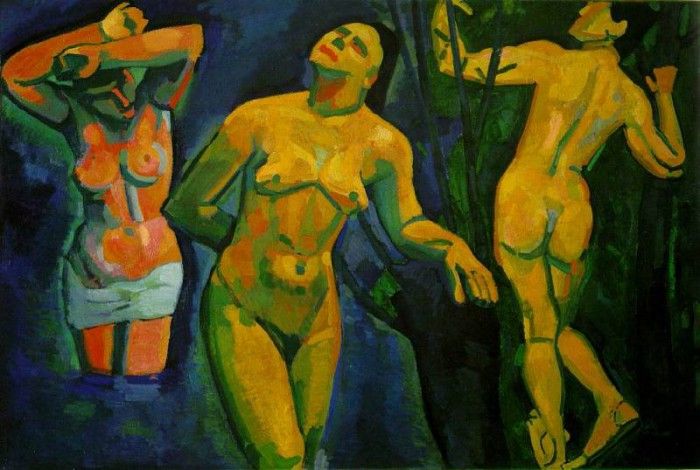 Derain Bathers 1907 132.1 x 194.8 cm. �����, ����� ����