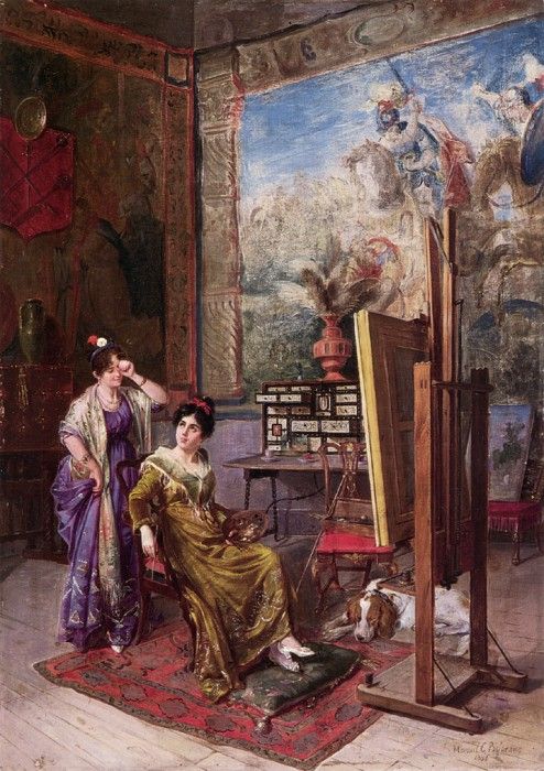 Aguado Bejarano In the artist-s studio.  