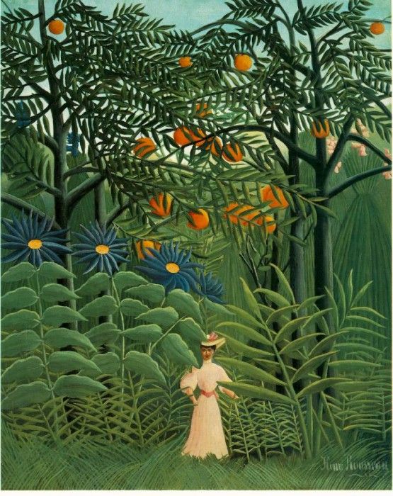 Rousseau,H. Woman Walking in an Exotic Forest (Femme se prom. , 