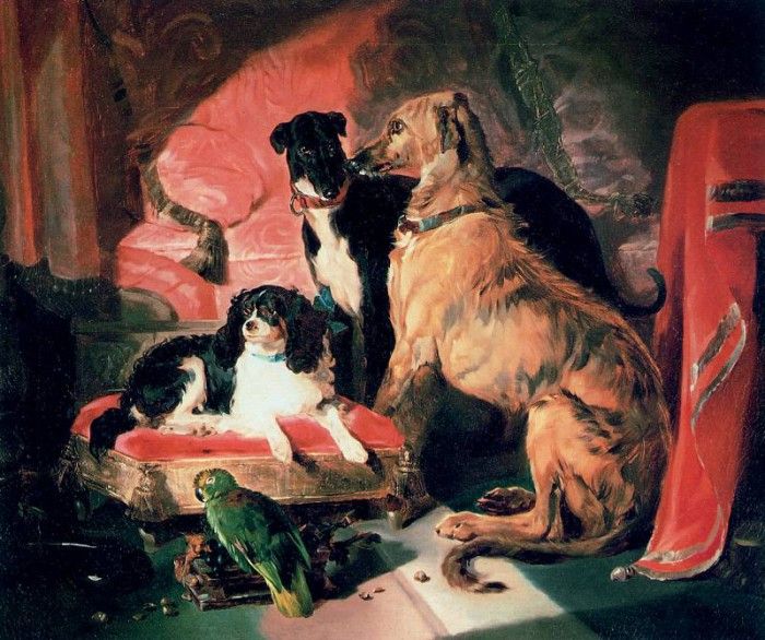 Landseer Edwin The favourites of Queen Victoria Sun.   