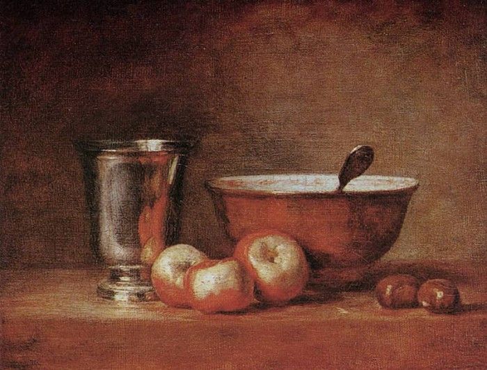 Chardin Jean Baptiste The silver cup. , - 