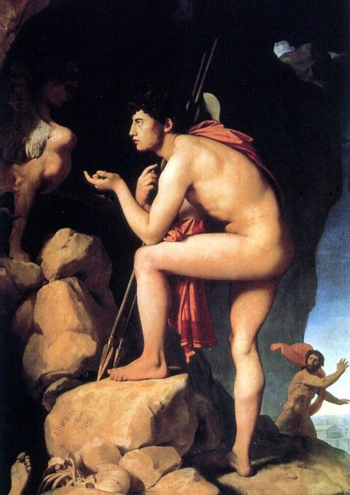 ger-JeanAugustIngres-OedipusAndTheSphinx. ,   