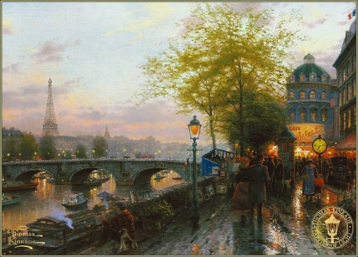 pa ThomasKinkade 08 Paris EiffelTower. ������� �����