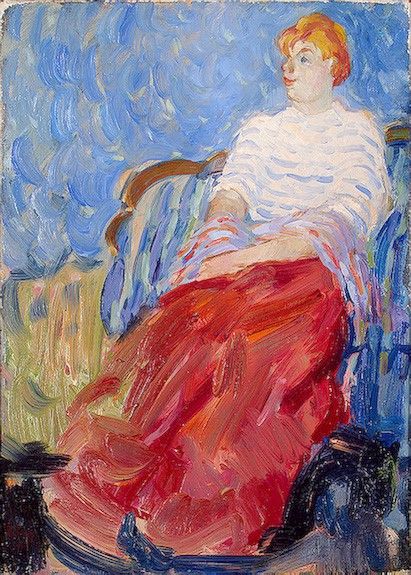 Dufy Portrait of Suzanne Dufy, the Artists Sister, 1904, Er. , 