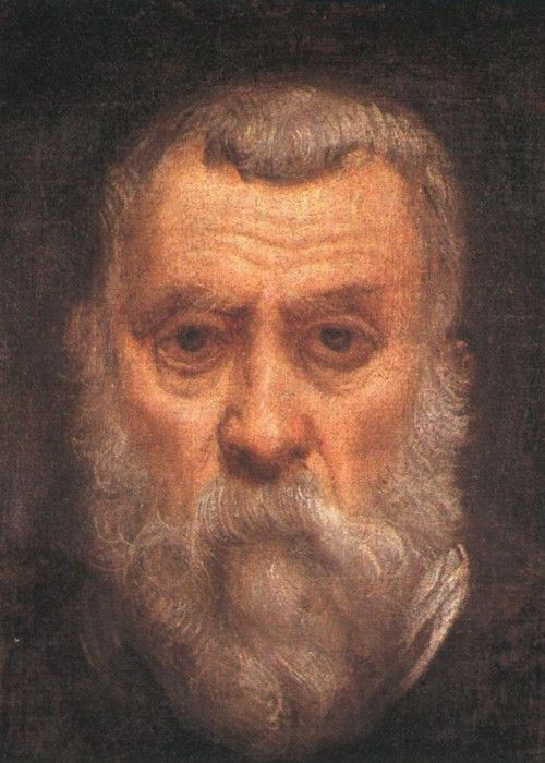 Tintoretto Self portrait detail1. , 