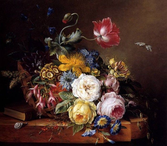 Koning Elisabeth Johanna Still life with flowers Sun . , 