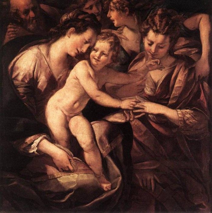 PROCACCINI Giulio Cesare The Mystic Marriage Of St Catherine. , Giulio Cesare