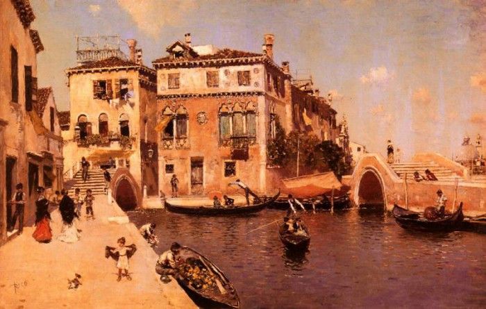 Ortega Martin Rico y A Venetian Afternoon. --- Y