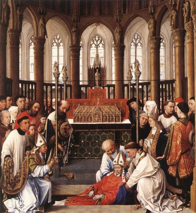 Weyden Exhumation of St Hubert. ,   