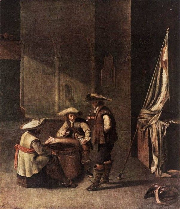 Guardroom with Soldiers Playing Cards WGA. , 