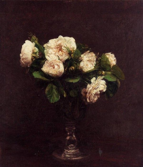 Fantin Latour Henri White Roses. -, ---