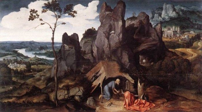 PATENIER Joachim St Jerome In The Desert. Patenier  Patinir