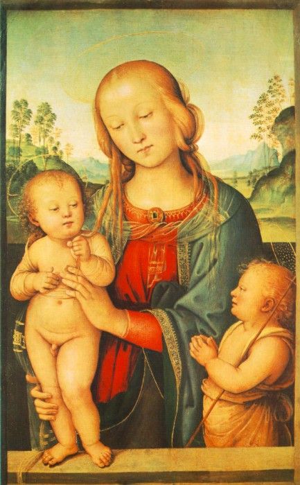 Perugino Pietro Madonna with Child and Little St John 1505 10. , 