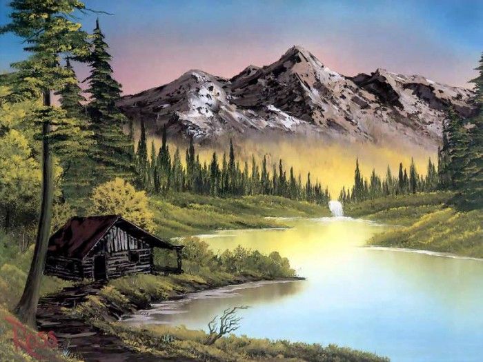 bob ross csg001 mountain retreat. , 