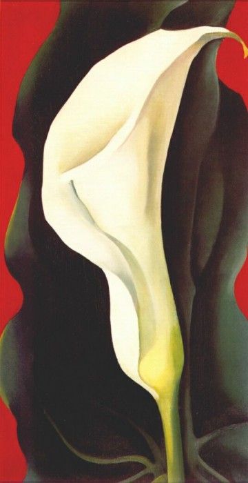okeeffe single lily with red 1928. OKeeeffe, 