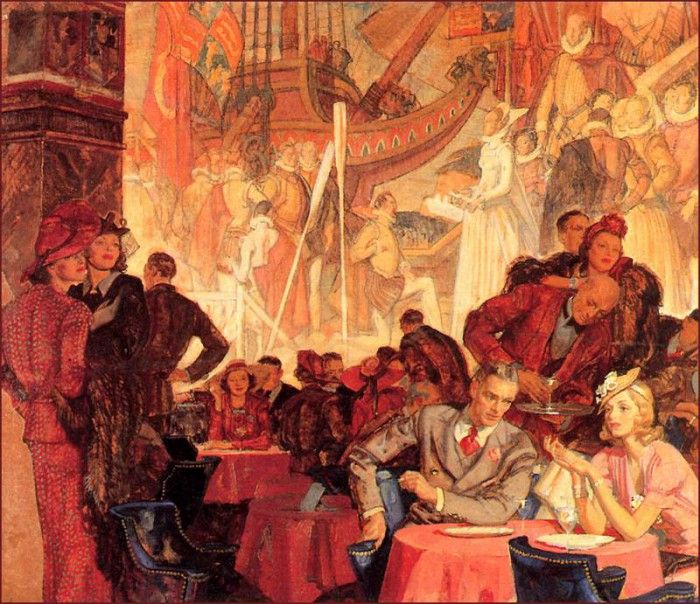 bs-ill- Dean Cornwell- Romance At One. , 