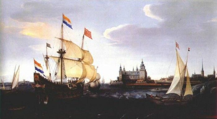 vroom dutch ships in the sound probably-1614. , 