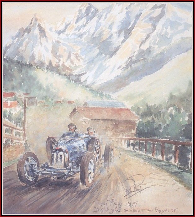 c 1929 albert divos fifth victory in the targe florio.  