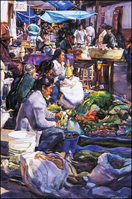 lrsFriztlerGerald-MorningattheMarket-Patzcuaro. Friztler, 