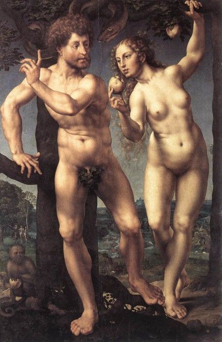 GOSSAERT Jan Adam and Eve 1925.   