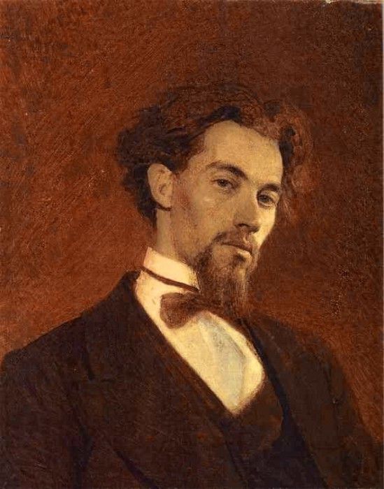 Kramskoi Portrait of the Artist Konstantin Savitsky. ,  