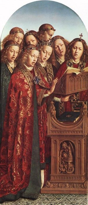 Eyck Jan van The Ghent Altarpiece Singing Angels. ,  