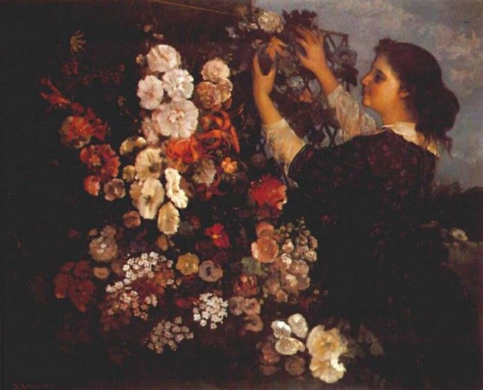 courbet the trellis 1863. , 