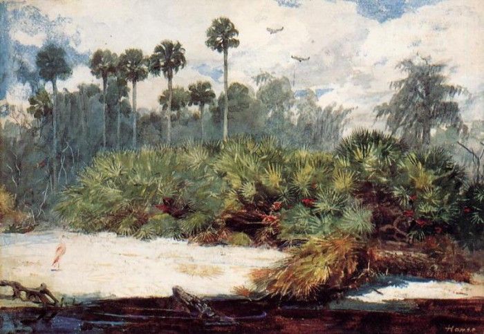 Homer Winslow In a Florida Jungle. , 