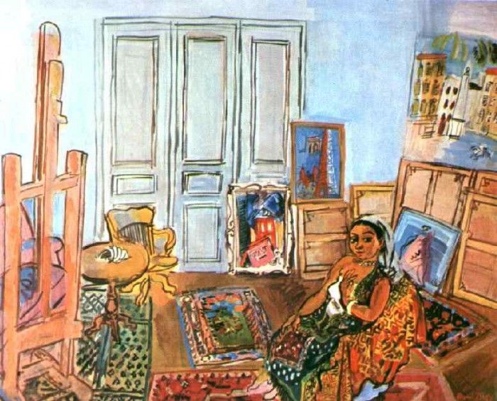 Dufy Indian Model in the Studio at limpasse Guelman, 1906, . , 