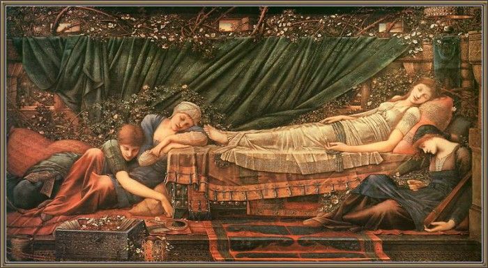 cr SirEdwardBurneJones-04-TheBriarRose. ,  