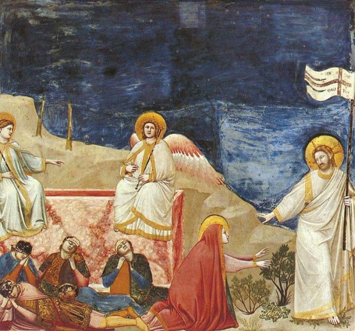 Giotto   Scrovegni   [37]   Resurrection Noli me tangere.   