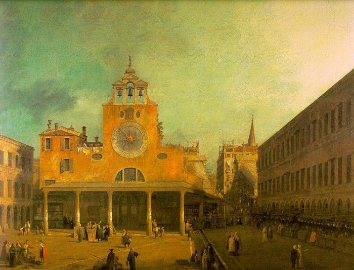 Canaletto San Giacomo di Rialto, 1725-30, Gemaldegalerie, Dr. 